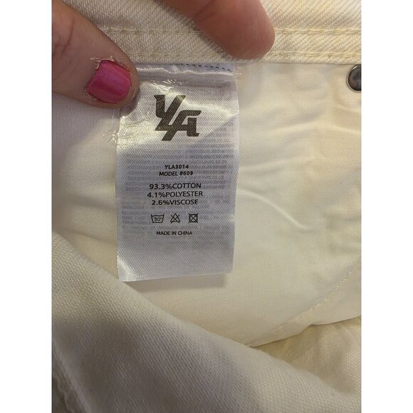 YoungLA Baggy Jeans Mens Sz 34L x 31 Off-white #609 Straight Leg NWT Sold Out - Picture 12 of 14